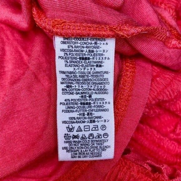 Free People Red Cut Out Lace Fit and Flare Dress - Picture 8 of 12